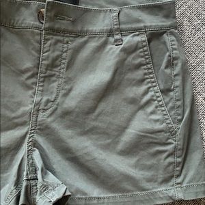 Army green shorts